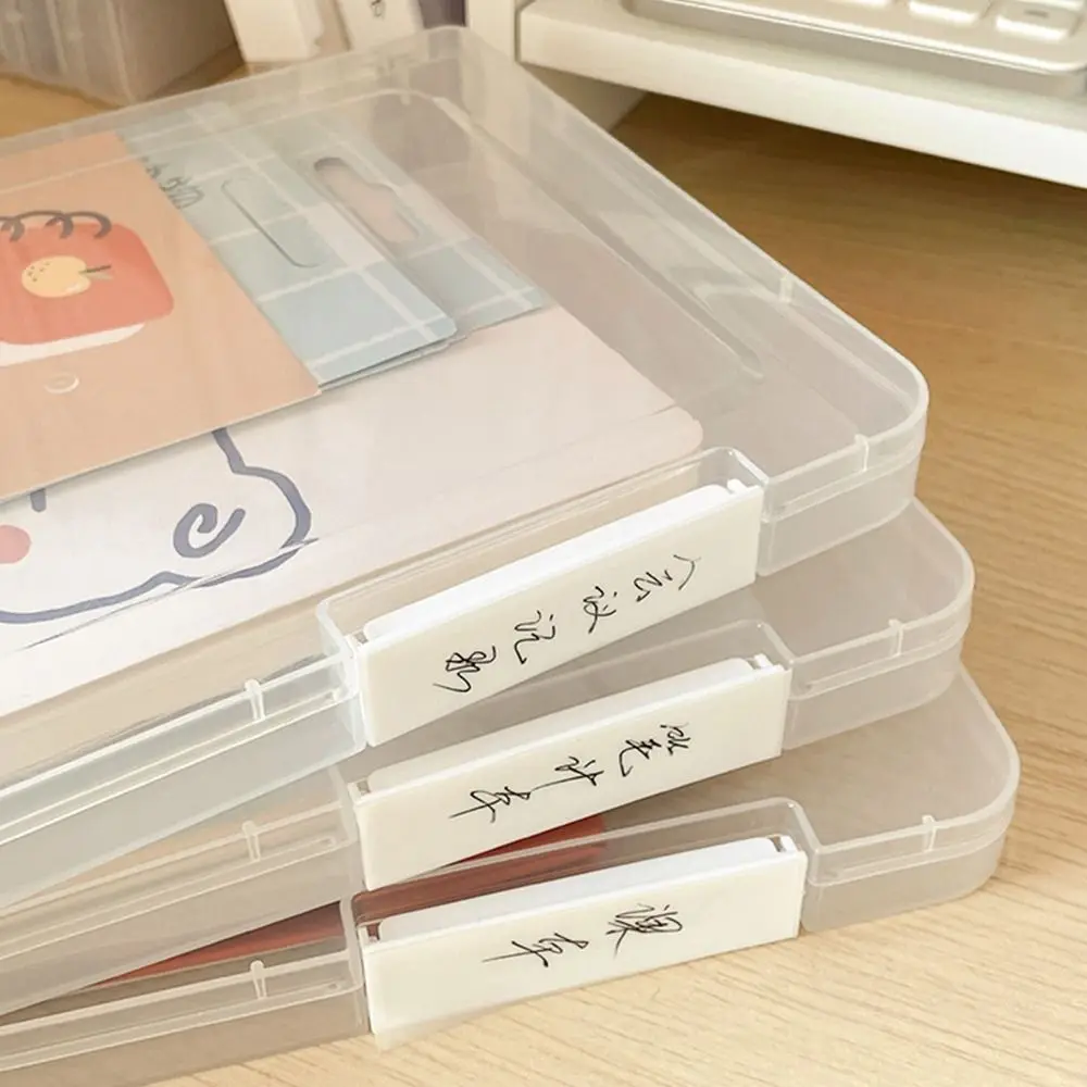 1Pcs Sorting Folder Holder File Organizer Box A4 A5 Office Stationery A4 Paper Storage Box Plastic