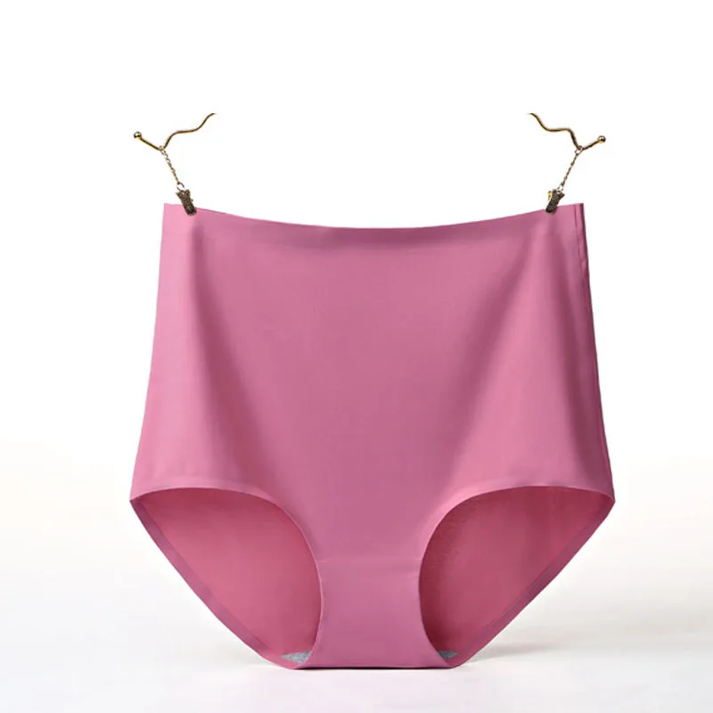 Culottes sans couture pour femmes, sous-vêtements de qualité, slips azoles, lingerie taille haute, grande taille, 4XL, lot de 4 pièces