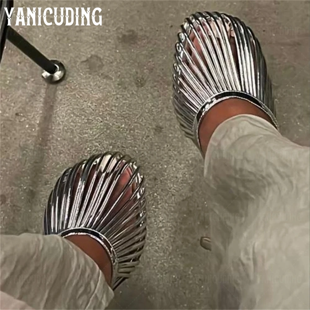 قفص ساحة تو البغال متعدد الألوان الجلود خنجر النعال الجدة مصمم نمط اليدوية المرأة الصيف عالية الكعب مخصص #4