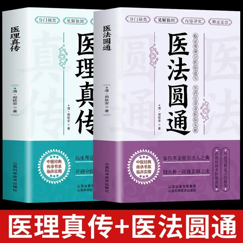 Complete set of two volumes, a classic work of ancient Chinese medicine, a book on Chinese medicine theory and clinical practice