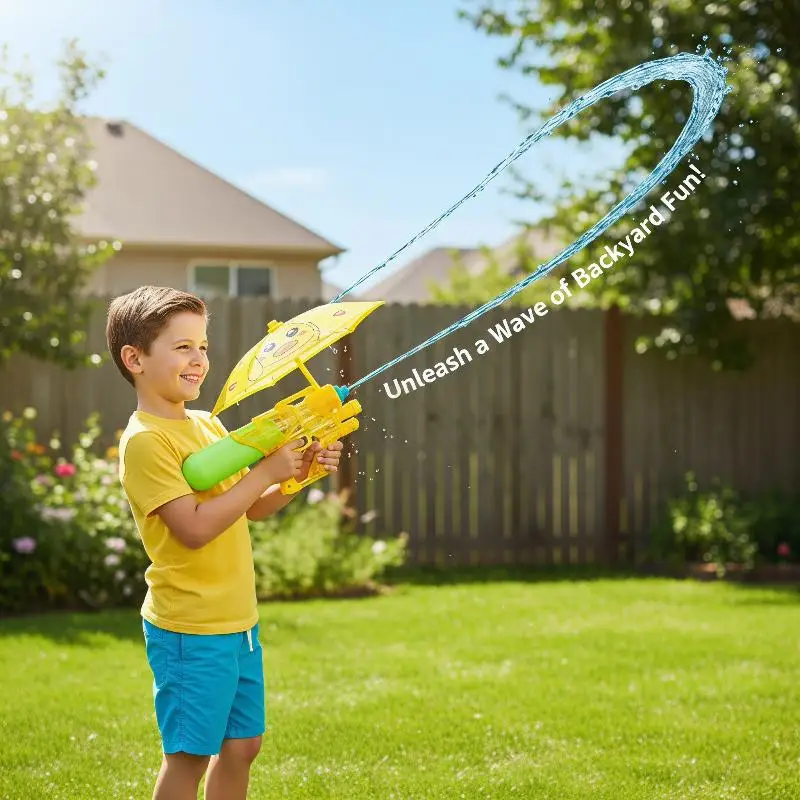 Umbrella Water Automatic Squirt Blaster, With Defense Attack Water Blaster Summer Water Shooter Toys Gifts For Beach Pool Party