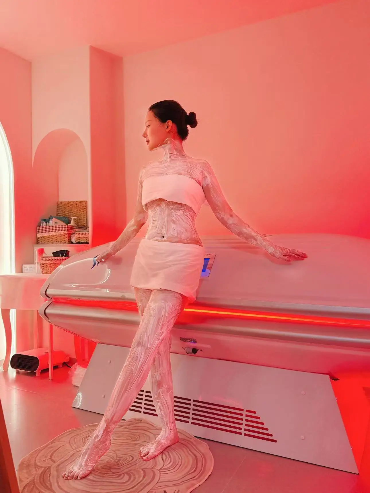 Cama de Terapia de Luz Roja para Blanqueamiento de la Piel, Terapia de Colágeno, Cama de Spa, Sauna Comercial, Rejuvenecimiento