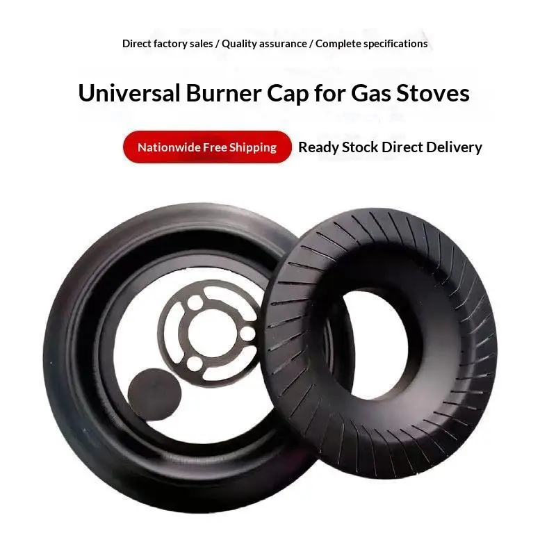 Heat-Resistant Gas Stove Accessories Burner Caps with Flame Distributors for Enhanced Cooking