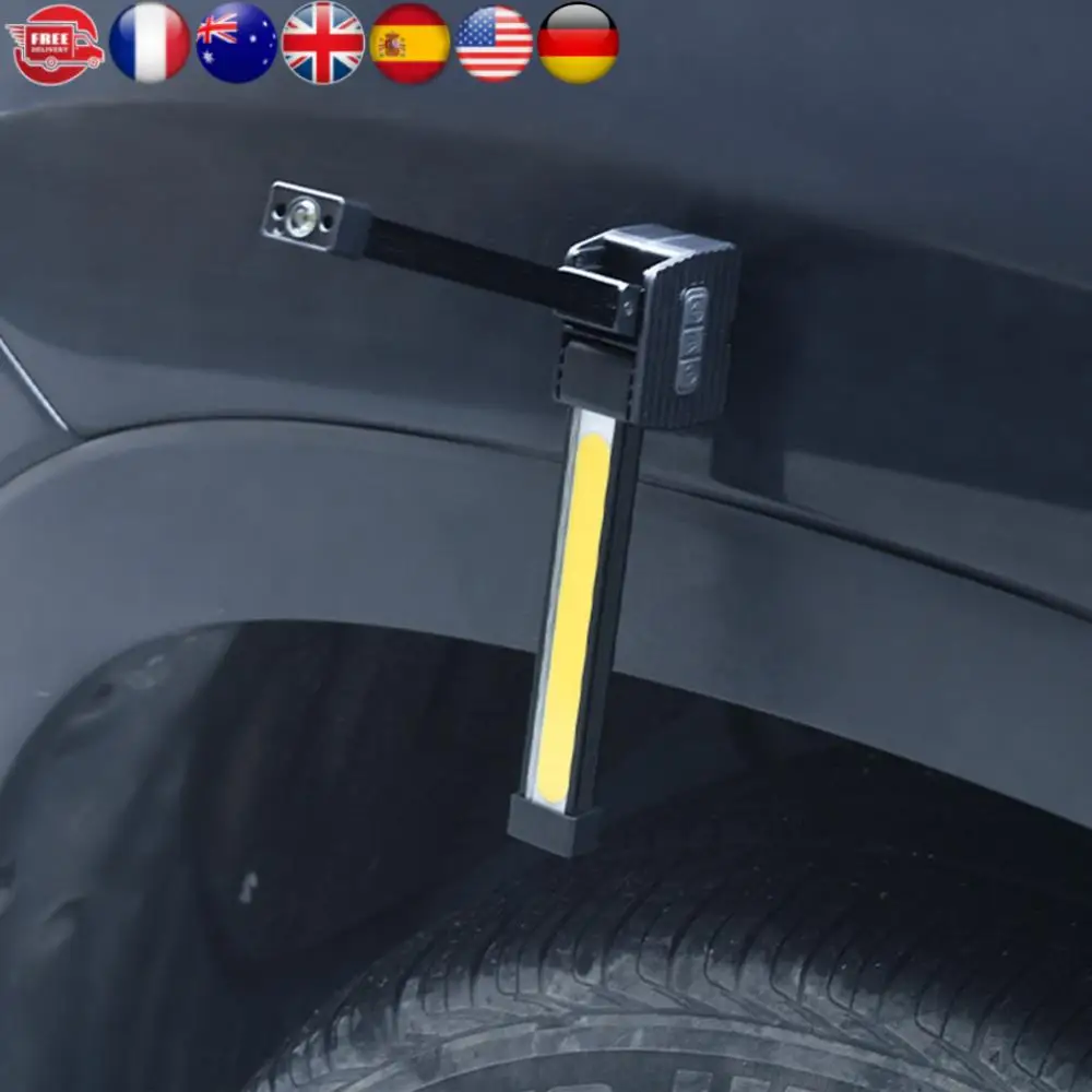 ضوء العمل مصباح فحص مغناطيسي مع خطاف معلق مصباح شعلة محمول USB قابل لإعادة الشحن لإصلاح السيارات والمرآب المنزلي في حالات الطوارئ