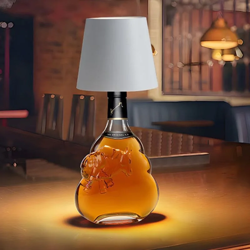 USB Charge Bottle Table Lamp Touch Control 3 Colors and Stepless Dimming Night Lamp For Restaurant, Bar Wine Bottles, Bedroom Bedside ,Desk Lights - view 8