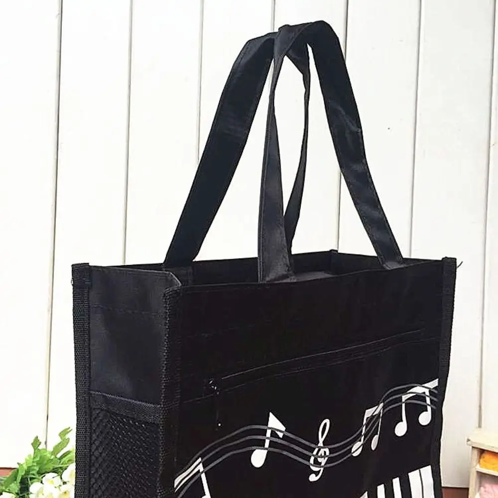 

Gift Durable Piano Keys Handbag Creative Colorful Tote Bag Single Shoulder Reusable Grocery Storage Bag Women