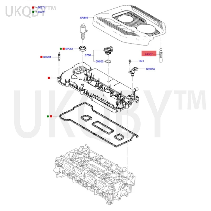 apply Fo x 12 Wi ng s /2.0 Engine Upper Guard Screw BB5E6A957AA BB5Z6A957A