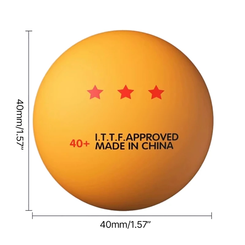 10Pcs Table Tennis Ball Replacement Pingpong Ball 3 Star Standard Table Tennis Ball for Indoor/Outdoor Pingpong Table Training