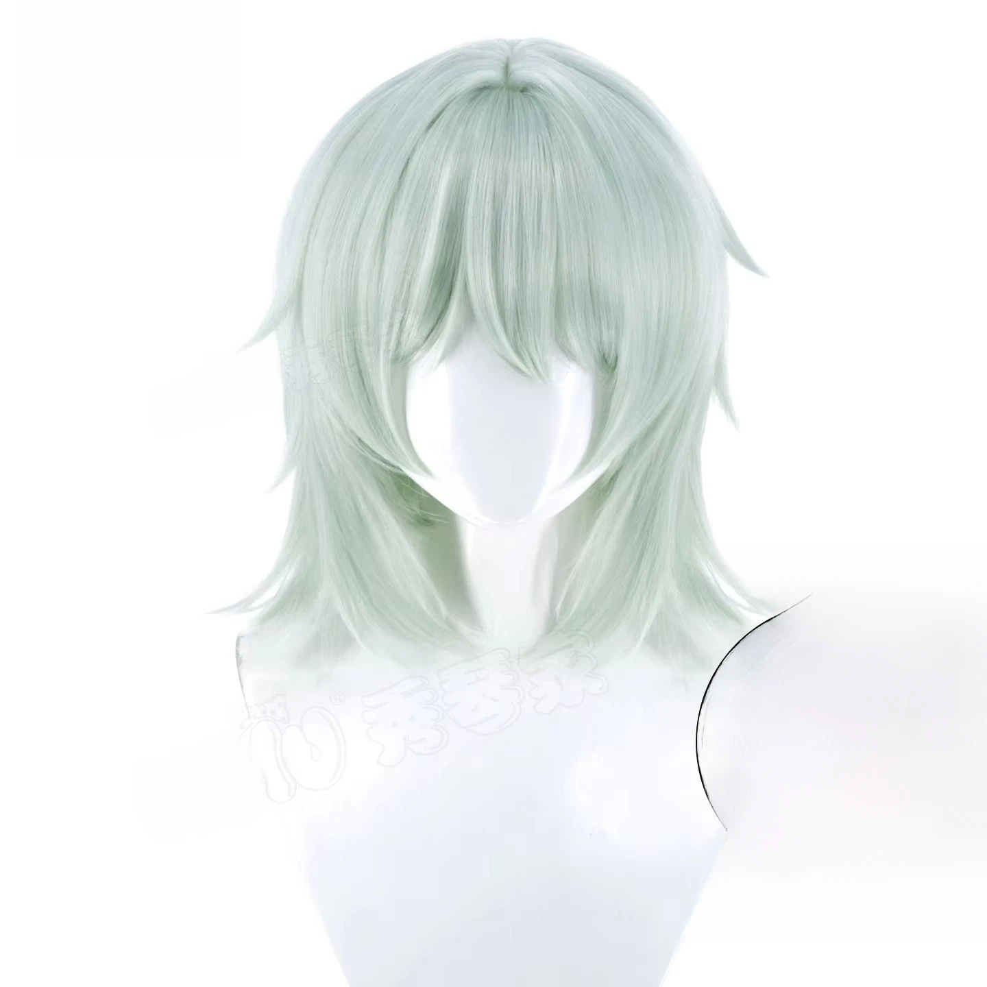 Sato Yaniko Cosplay Wig Mint Green Anime Cat Ears Synthetic Hair Heat Resistant Wigs for Women Party Halloween Roleplay view 4