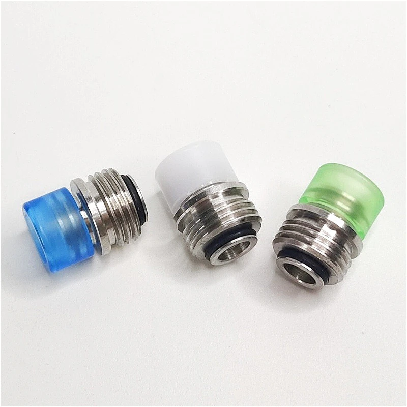 1PC Dot1 BB Boquilla de acero inoxidable de boca ancha con punta acrílica y junta de pajita desmontable