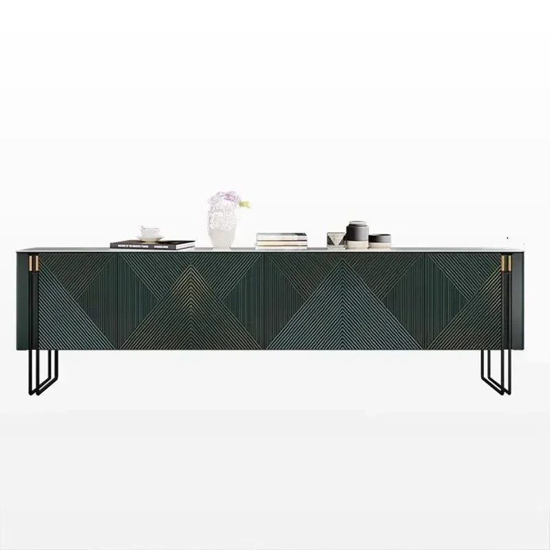 

Light luxury solid wood TV cabinet coffee table combination modern simple living room large apartment TV cabinet