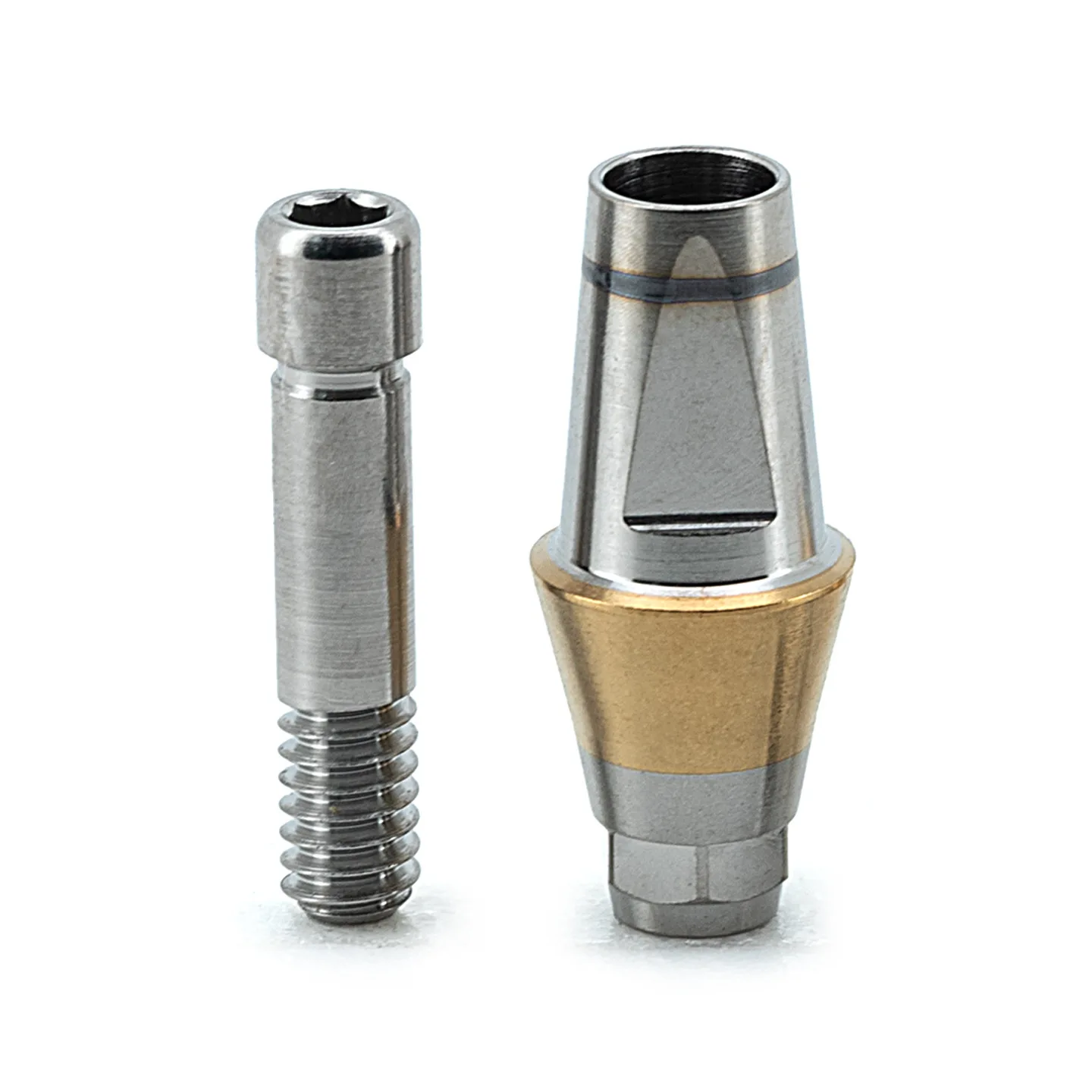 Dental Dentium Grade 5 Titanium Straight Transfer Abutment With Screw, Implant Abutment Components Medical Consumables Factory