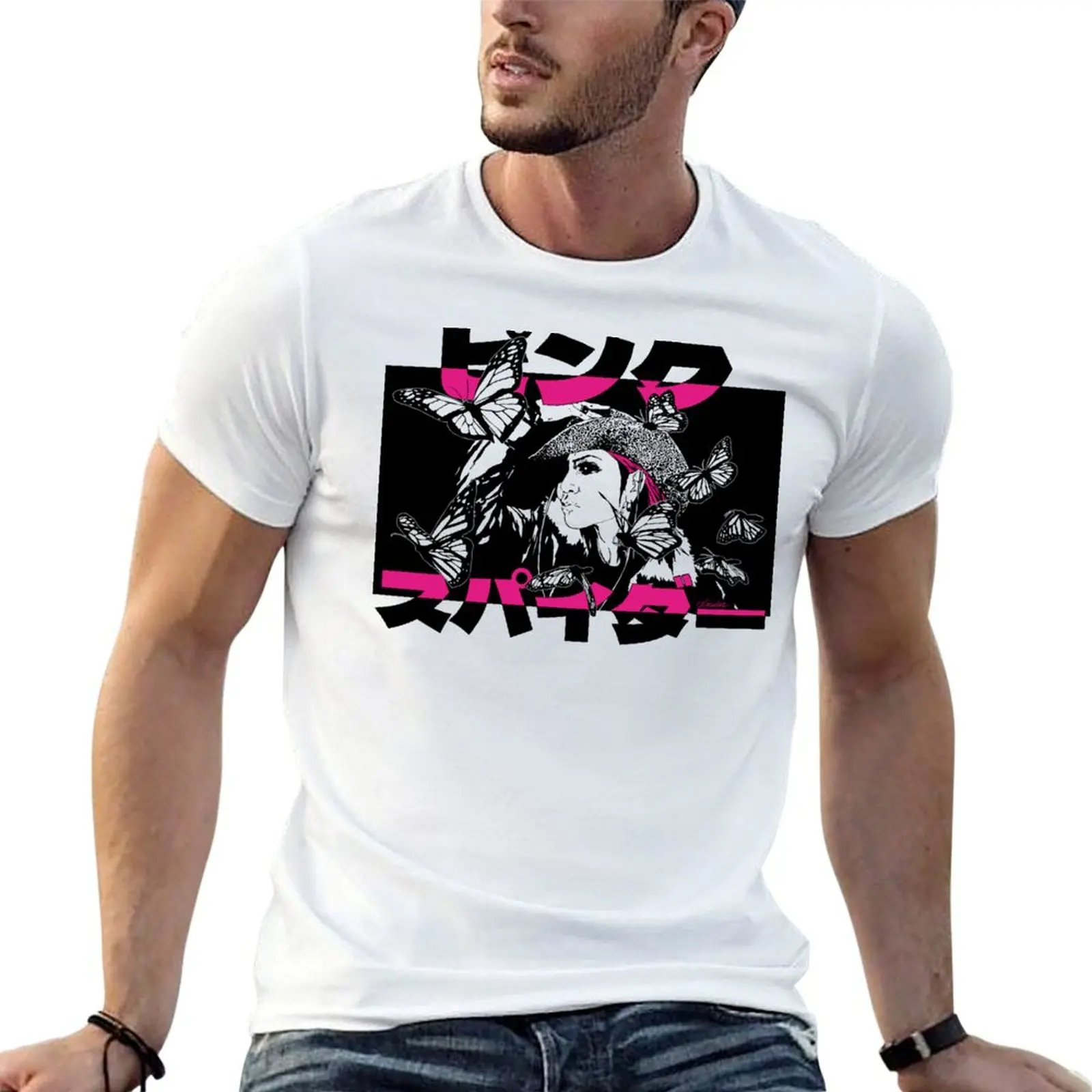 2021 Pink Spider - Hideto Matsumoto Memorial (Pink Version) T-Shirt cotton tshirt 100% t shirts for man cotton soft T-Shirt