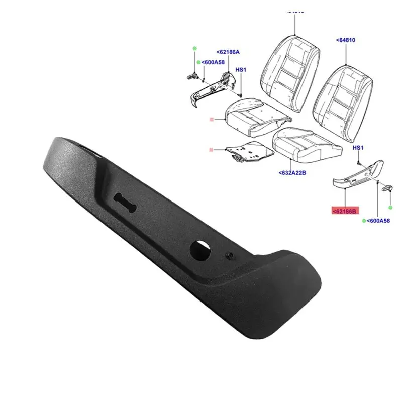 ABTD-For Ford Mustang 06-08 Left Front Seat Track Valance Panel 6R3Z-7662187-AC Power Seat Outer Trim Frame 6R3Z7662187AC