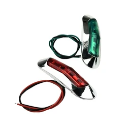 2 adet LED tekne portu navigasyon güverte yay kıç Starboard işıkları su geçirmez otobüs kamyonları için römorklar kamyonlar 12V-24V 2W