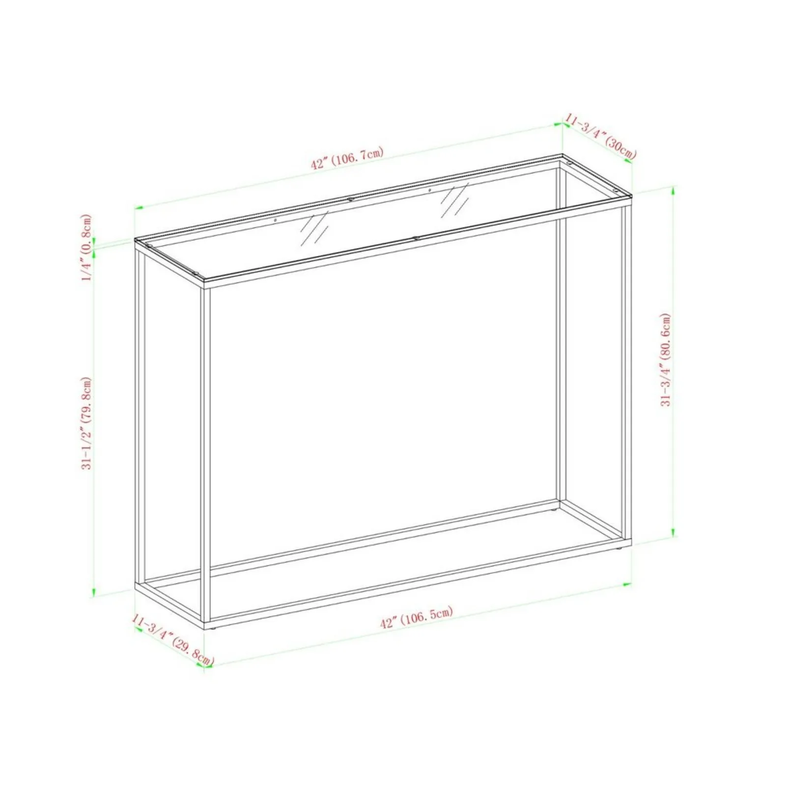 Soporte de sofá lateral moderno Accent, mesa de consola de entrada, entrada de pasillo, EE. UU. 107cm