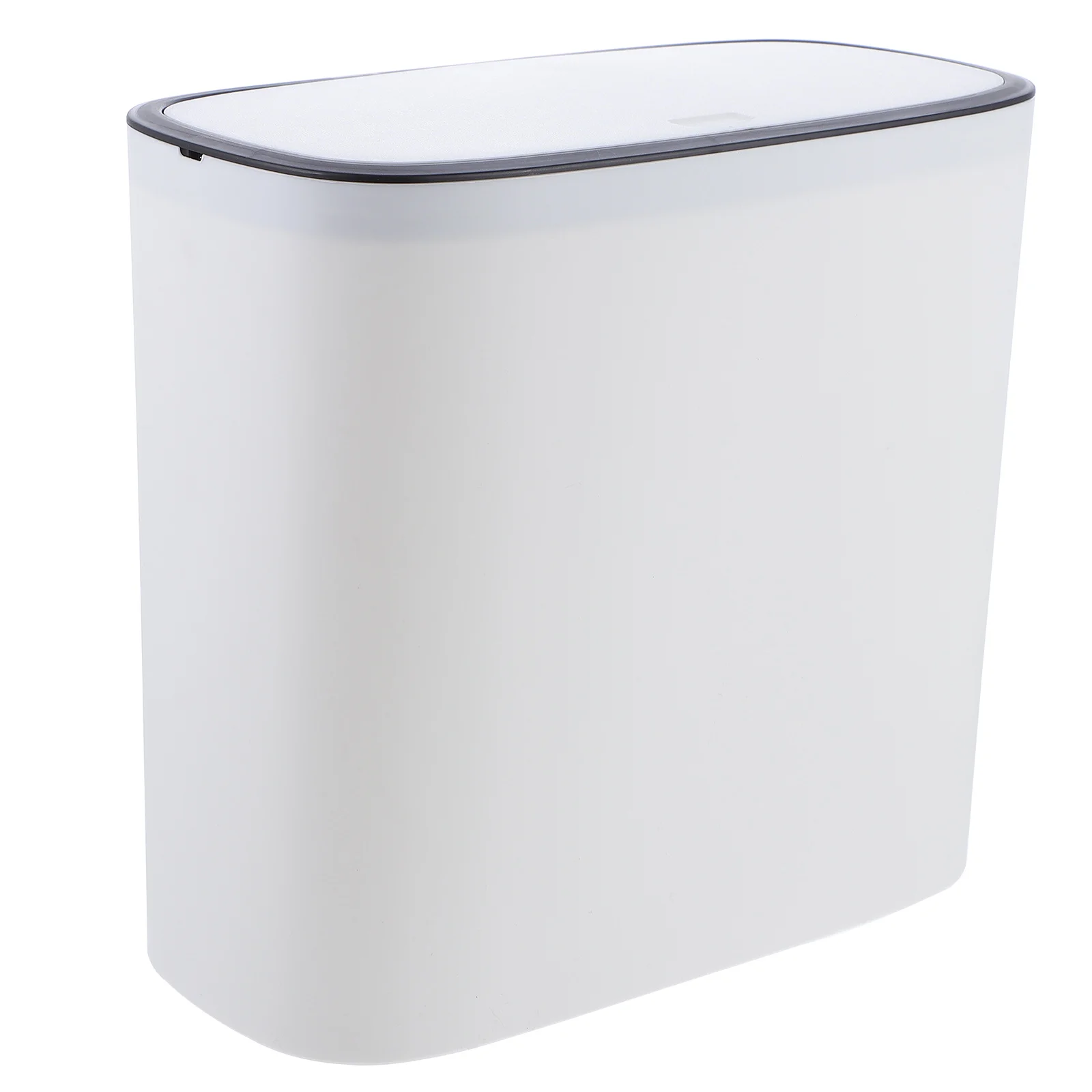 

1Pcs Covered Household Trash Bin Push Pop-Up Design Large Capacity Kitchen Waste Container for Home Office Bathroom