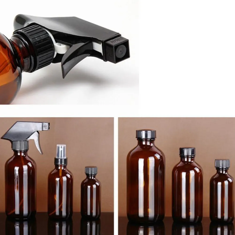 

6Pcs Brown Tea Color Leakproof Fine Mist Trigger Spray Bottle 500Ml Refillable Empty Perfume Atomizer for Travel Makeup Skin