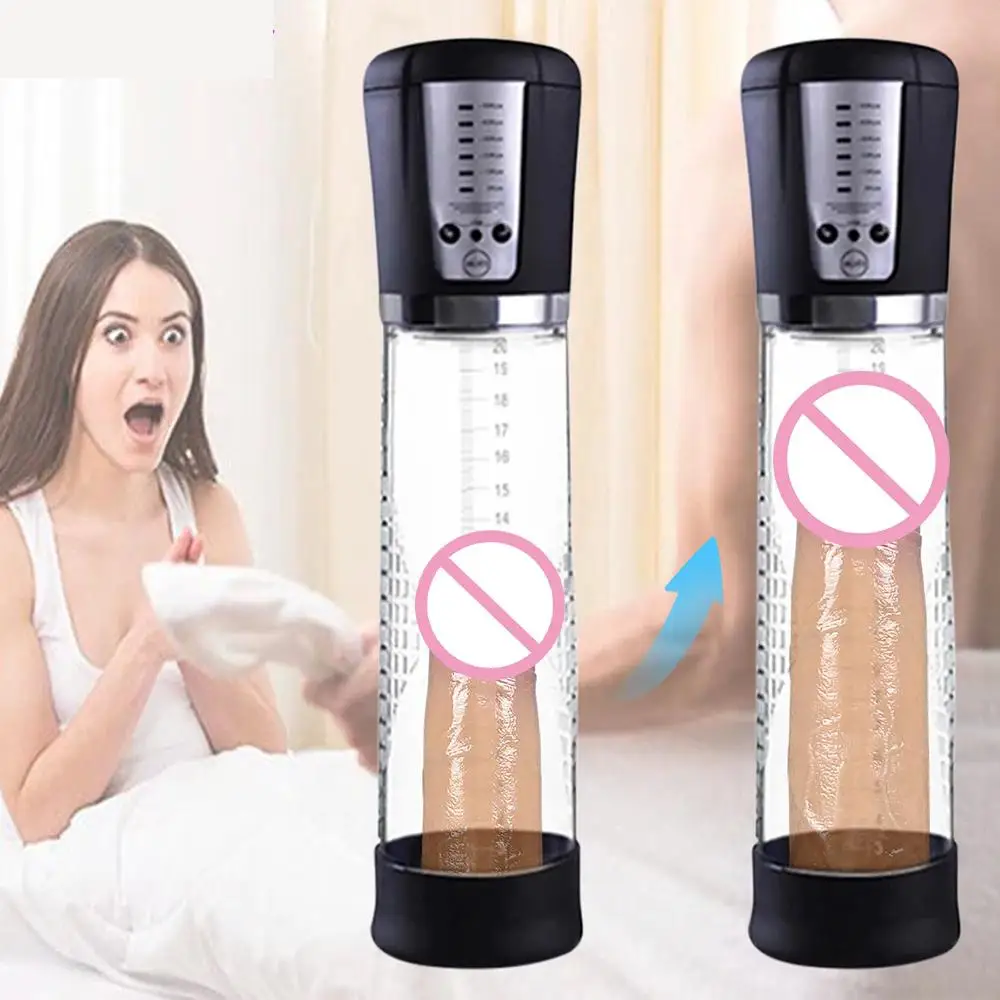 Electric Vacuum Penis Pump for Men Rechargeable Penis Enlargement Extender Pump Male Masturbator Adult Goods Dick Sex Toy for 18