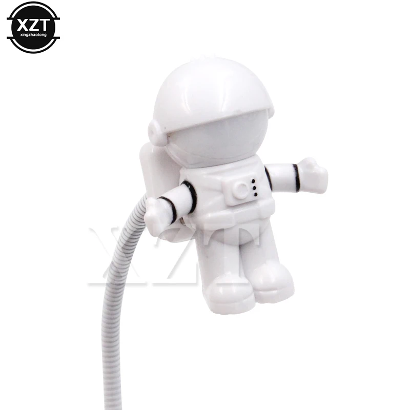 USB Night Light Powered White Astronaut Shape Portable Reading Desk Lamp DC For Computer PC LED Lighting Lamp Small Night Lamps