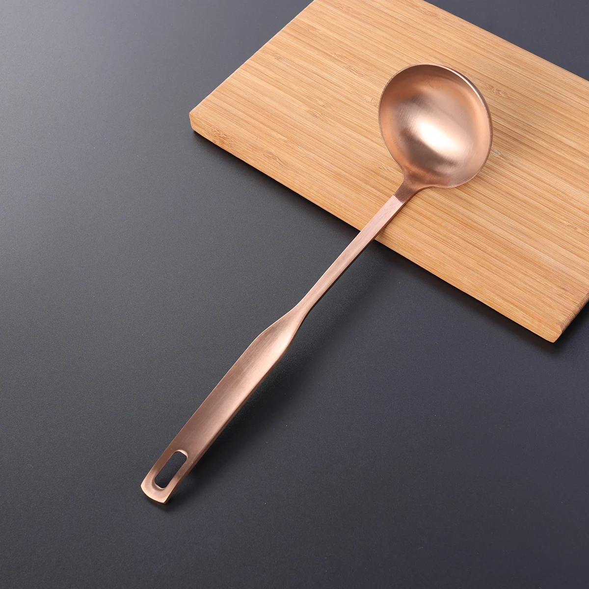 

Stainless Steel Soup Ladle Kitchen Utensil Long Handle Heat Resistant Cooking Tool Easy Clean Safe for Dishwasher