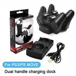 for PS3move/PS3 dual handle charging dock charger station for playstation3 handle dual charging charger for PS3move charger
