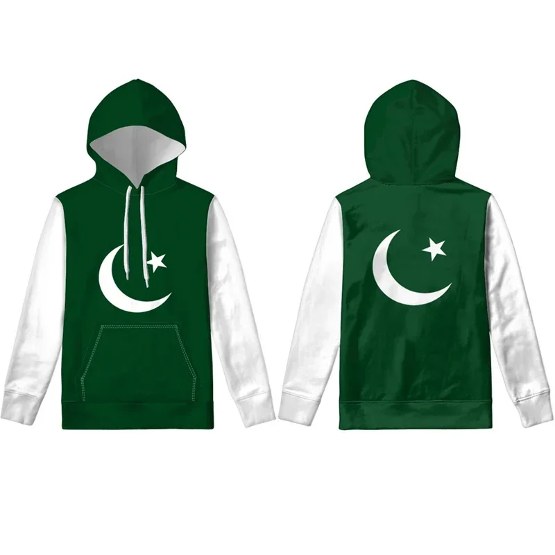 Pakistan Country Flag Printing Stitching Color Hoodies Men's Sportwear Casual Hoody Male Fashion Hooded Pullovers Graphic Hoody