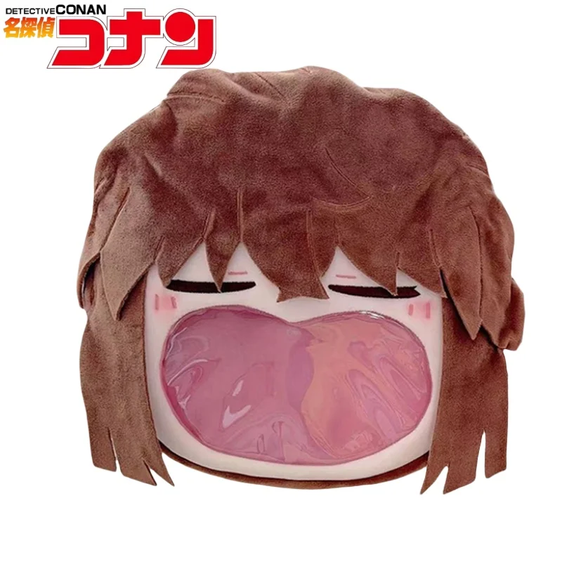 

Detective Conan Plush Backpack Cartoon Ai Haibara Itabag Large Capacity Badge Storage Anime Peripherals Holiday Gifts Commuting