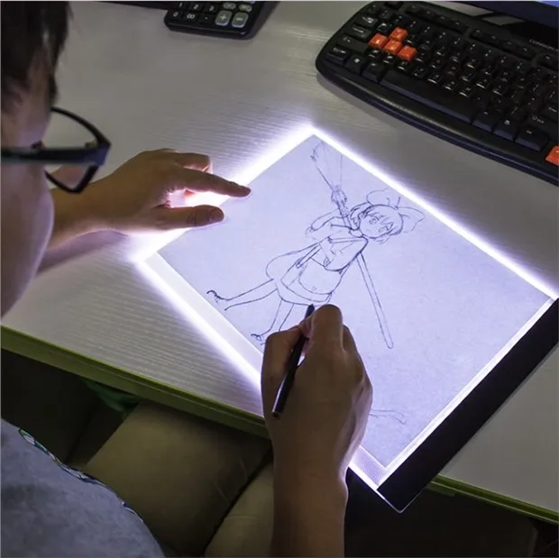 Transparent LED Light Pad for Drawing And Writing Ideal Copy Table for Artists And Students Anime Art Replication Tracing Tool