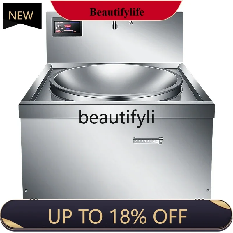 

Kitchen large frying stove 30KW high power concave induction cooker industrial stove 15KW