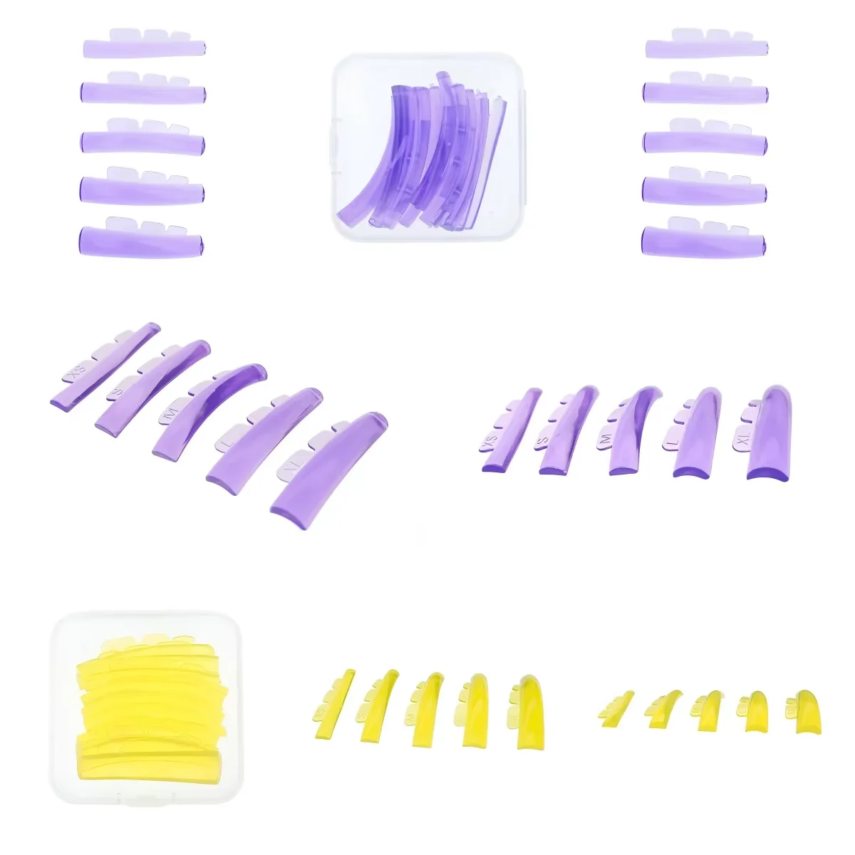 5 Pairs New Eyelash Extension Silicone Pads Shell Crown Shape Self-Adhesive Lash Lift Perm Pads for Eyelash Grafting And Lift