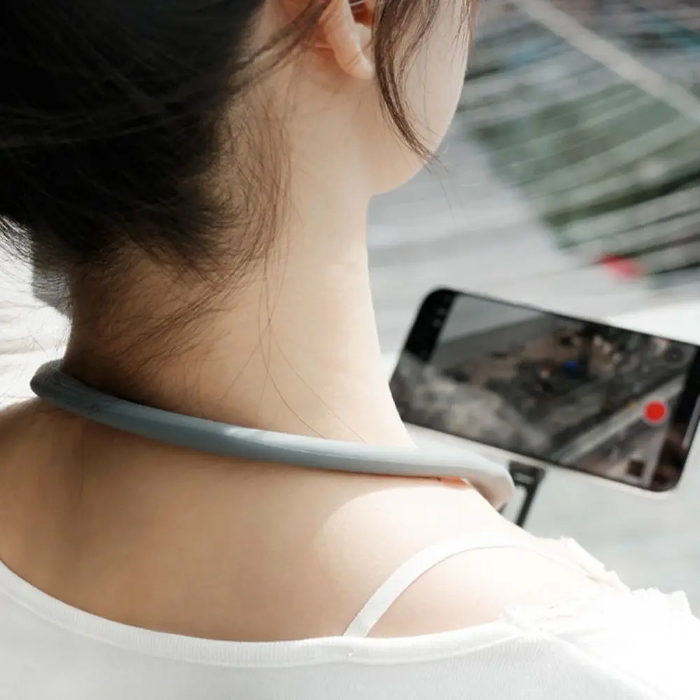 

Silicone Neck Halter Mobile Phone Holder Magnetic Vibration Reduction Neck Support Frame Anti-shake for For IPhone//Samsung