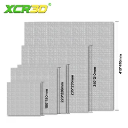 3Dプリンター用の粘着性綿断熱ステッカー,加熱ベッド,綿,180mm, 220mm, 235mm