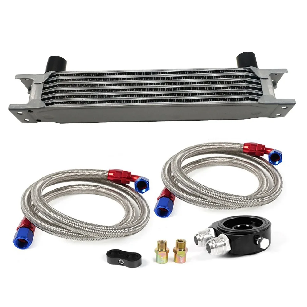 

Универсальный 7-рядный радиатор-охладитель трансмиссионного масла 10AN для системы охлаждения автомобиля