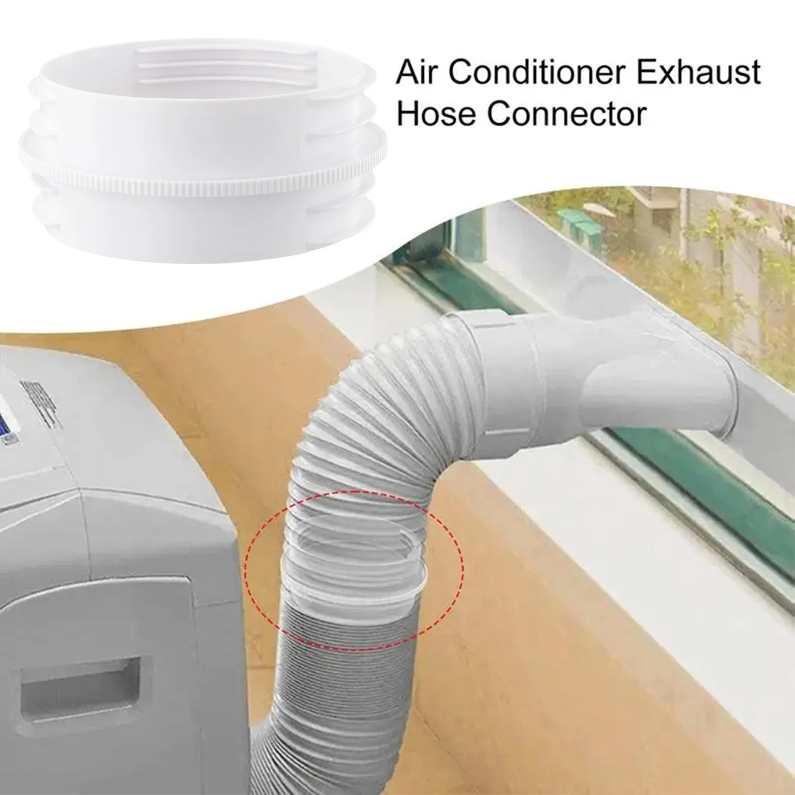 AC Exhaust Duct Connector Exhaust Hose Connector Easy Installation Excellent Craft Lightweight Design Long Life