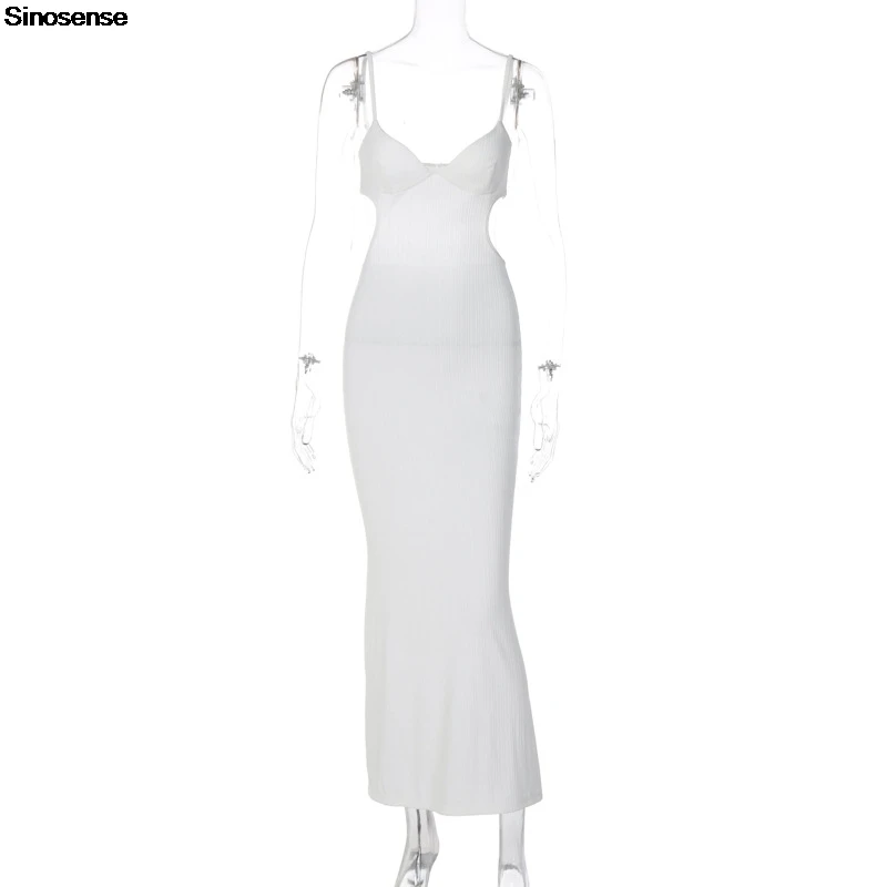 Elegancka damska sukienka wieczorowa Sexy V Neck Backless Hollow Out Slim Bodycon Cami Dress Long Formal Cocktail Party Maxi Dress