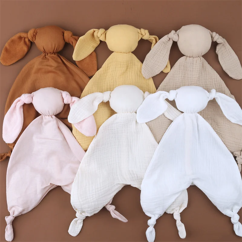 Soft Newborn Baby Sleeping Dolls Kids Cartoon Animal Bath Towel Sleep Toy Soothe Appease Towel Bib Burp Cloth Baby Accessories