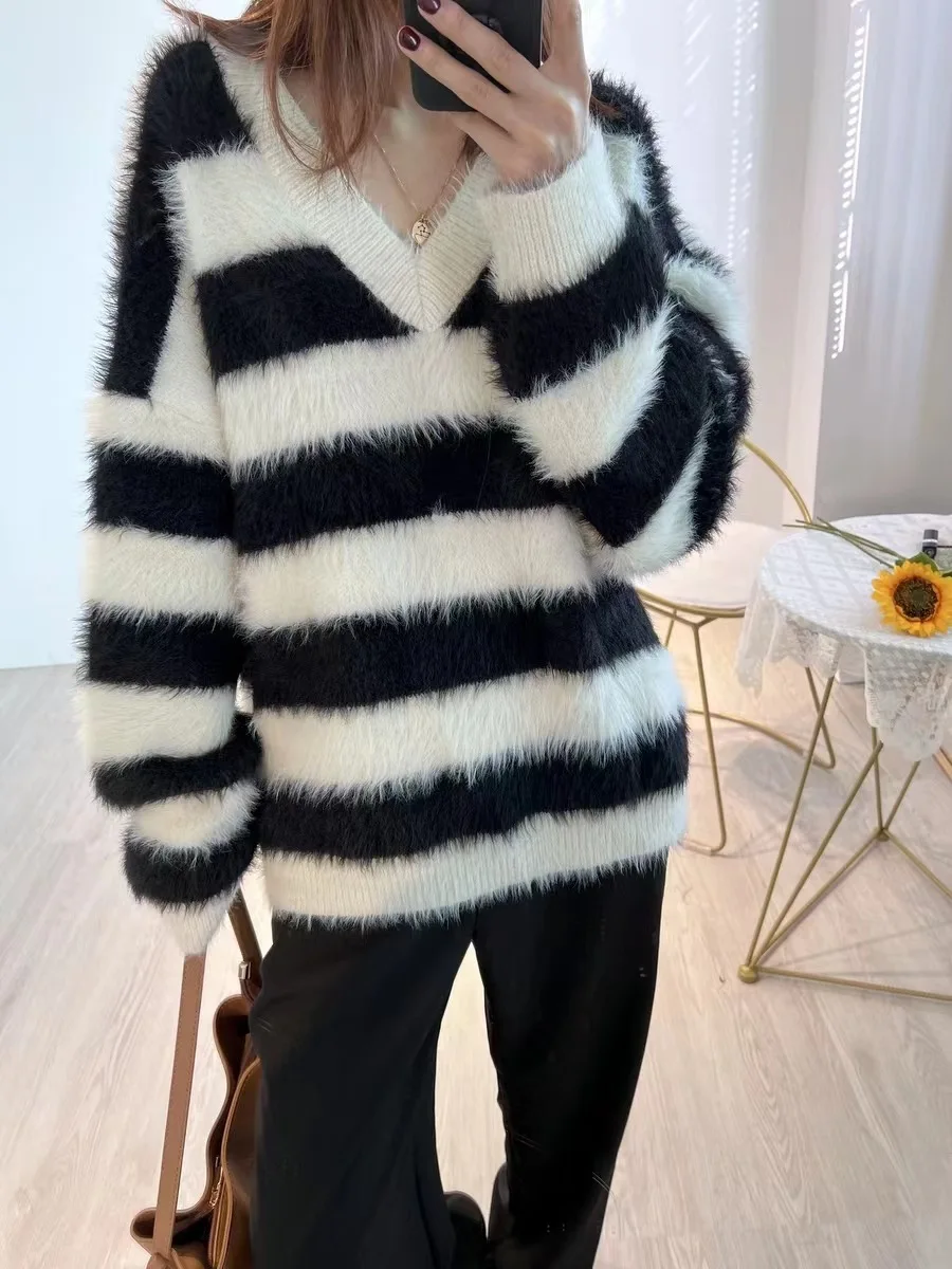 Mink Fur Sweater For New Style, Gomeline Socialite Mink Jacket, Early Autumn, Middle-Aged Top, Women's Cardigan