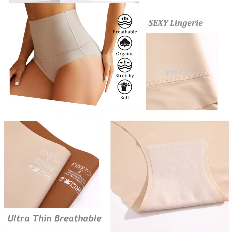 High Elastic Seamless Briefs Women Butt Lifter Panties Tummy Control Slimming Underwear Female Sexy Lingerie Large Size S-3XL