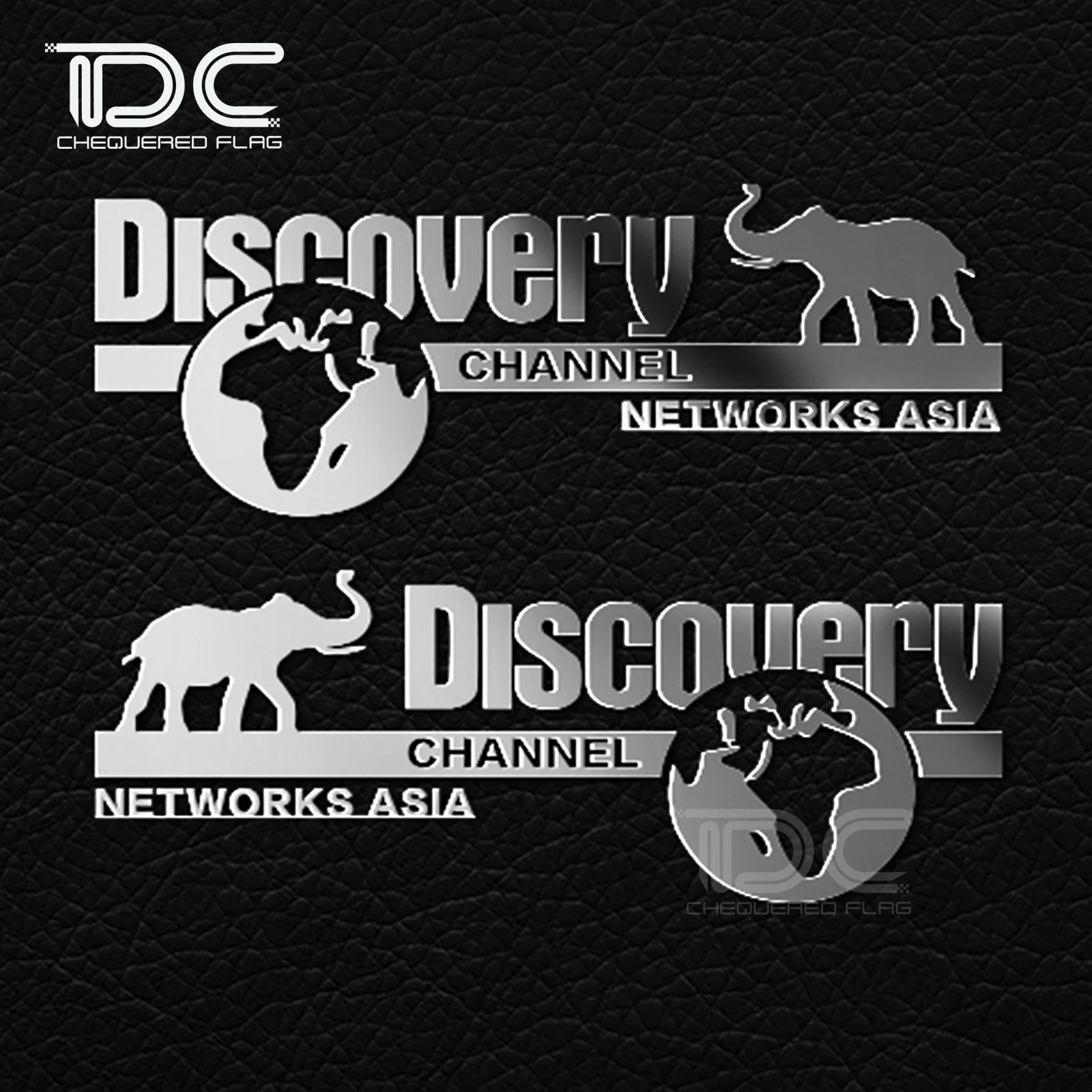 Discovery Metal Adesivos para Carro, Decalques, RC Crawler, Caminhão Drift, Acessórios, 60mm x 25mm, 1 Pc, 10 Pcs, 2Pcs