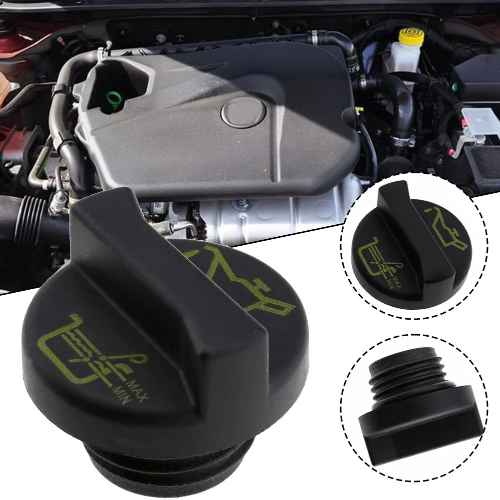 Car Maintenance Engine Repair Oil Filler Cap Black Quick Installation Replacement Wear-resistant Automobile Car