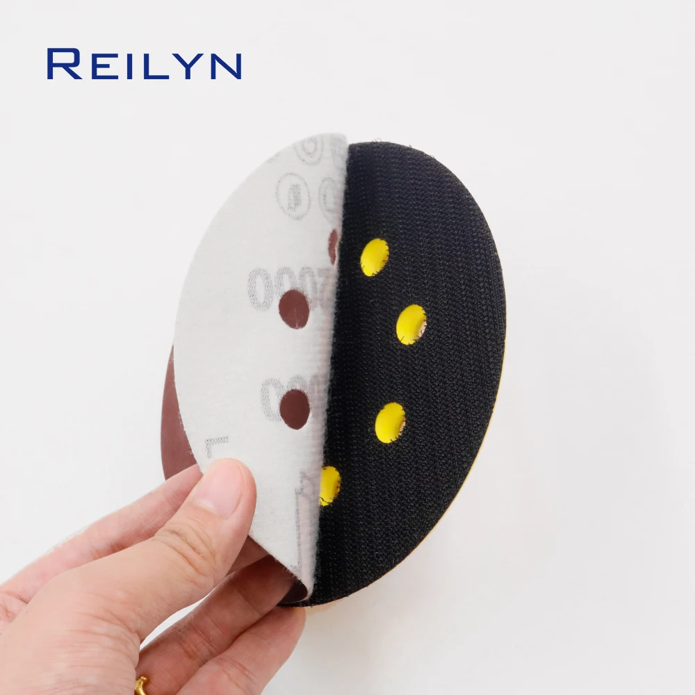 Backing Pad กระดาษทราย 5/6 นิ้ว 8Hole แผ่นขัด Hook-LOOP Backing Pad สําหรับ PNEUMATIC Sander เครื่องมือ