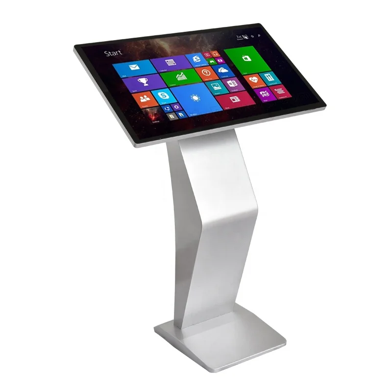 

Advertising Mobile Pentium 4 Indoor interactive LCD totem display kiosk floor-to-ceiling touchscreen