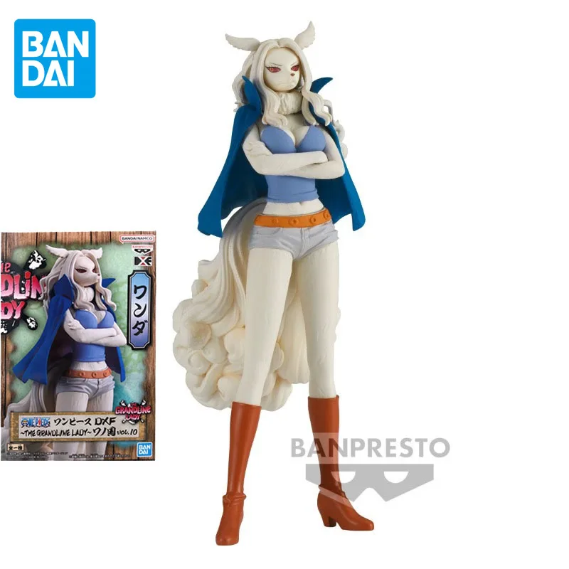 

Фигурка BANDAI Original One Piece Anime фигура DXF Wanda The Grandline Lady Land of Wi-Fi, экшн-фигурка, игрушки для детей, Подарочная модель