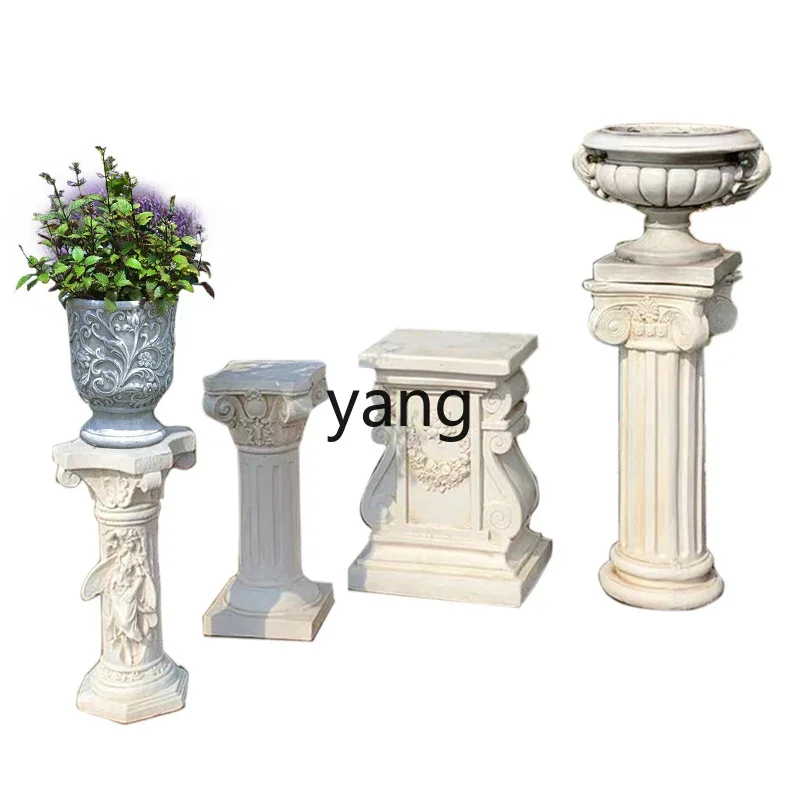 

LH flower pot frame courtyard villa entrance display decoration wedding road lead sculpture base ornament