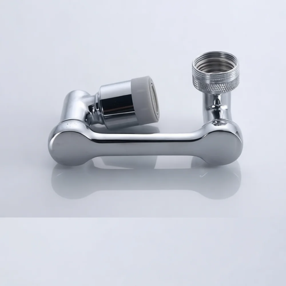 1080 Degree Rotate Faucet Extender Robotic Arm Swivel Aerator Splash Proof Bathroom Sink Faucet Head Water Sprayer