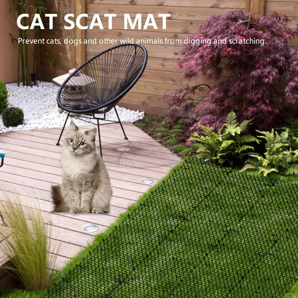 Katzenabwehrmatte für den Garten mit Stachelstreifen und Spikes – Hält Katzen und Hunde vom Graben fern – Tierbedarf – Detail 13