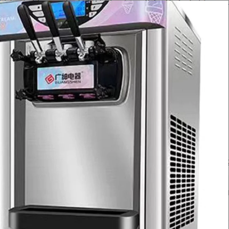 Silver Color Automatic With Soft Ice Cream Machine Commercial Ice Cream Maker 110V 220V
