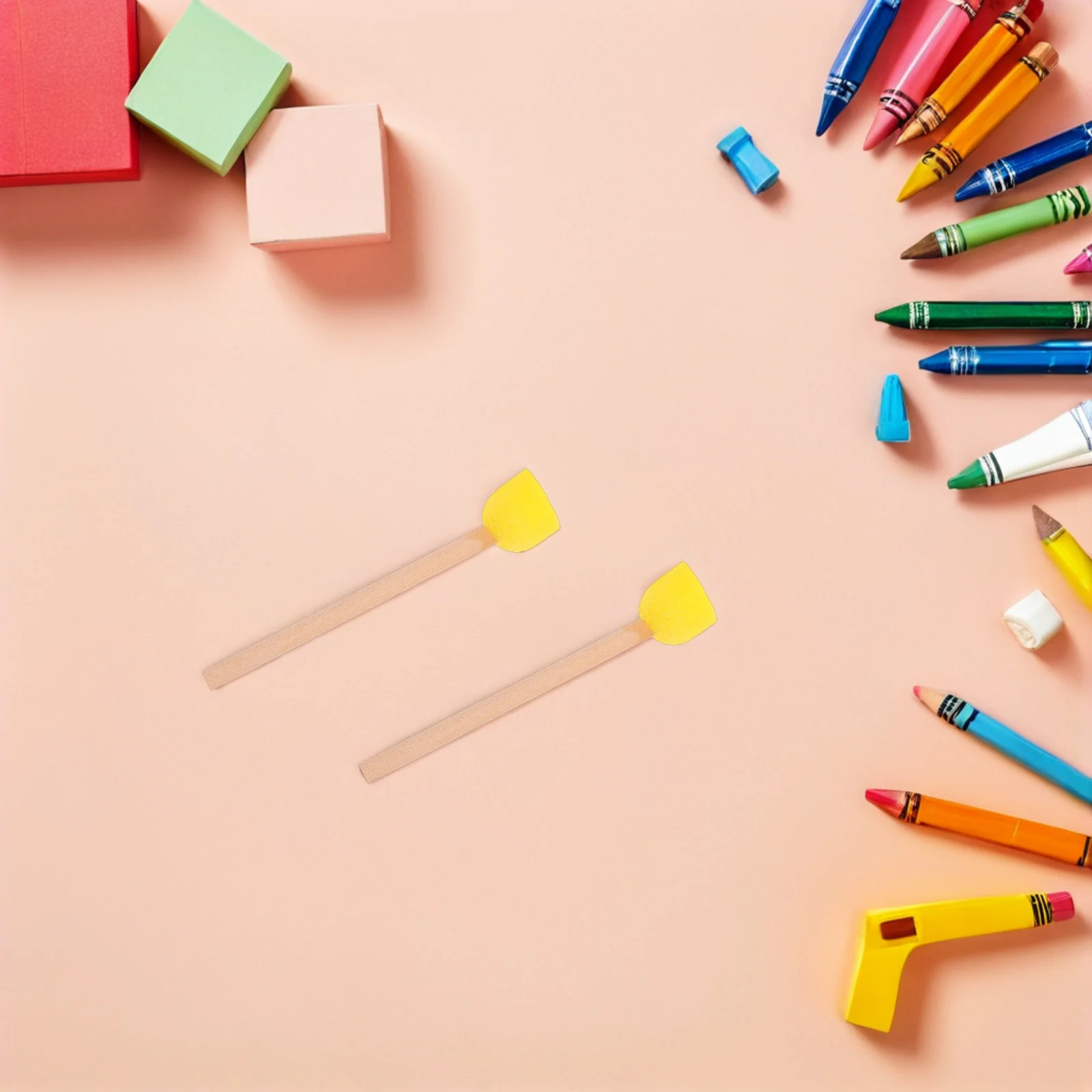 80 peças escova de esponja redonda esponjas de pintura para iniciantes ferramentas artísticas pincéis alegre