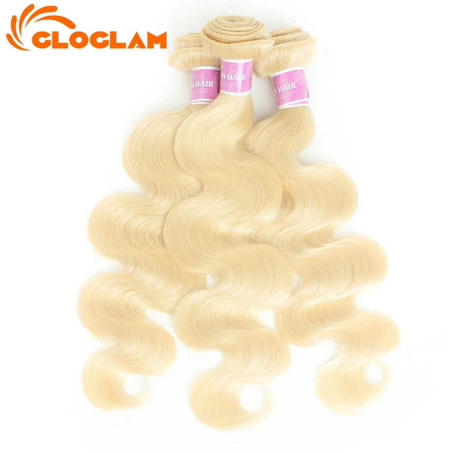 613 شقراء الجسم موجة 100% حزم الشعر البشري ريمي وصلات شعر بشرية للنساء 30 32 34 36 38 40 بوصة حزم لحمة مزدوجة